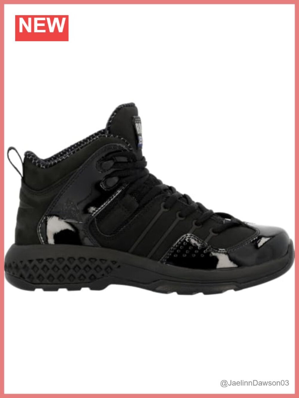 Women's Lace-Up Military Tactical Boot Steel Toe Non-Metallic Work Shoe
